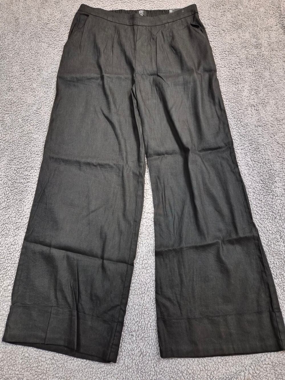 Black Wide-Leg Women's Pants - Unbranded